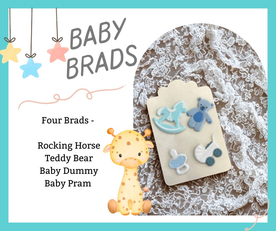 Baby Boy Brads Set 2 - Scrap Of Your Life 