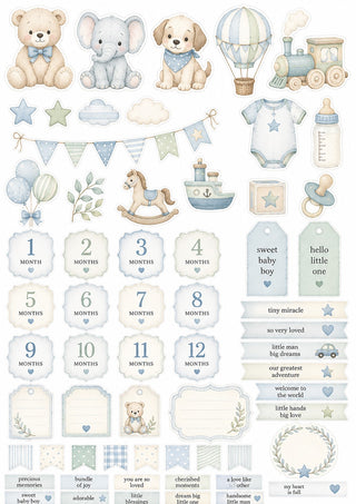 Free Printable Baby Boy Sweet Beginnings