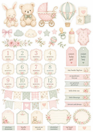 Free Printable Baby Girl Sweet Beginnings