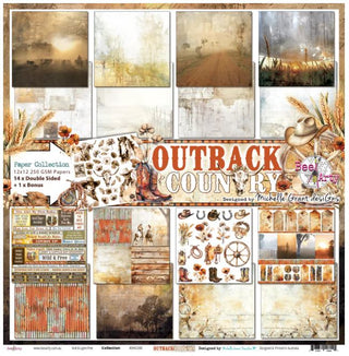 Bee Arty 12 x 12 Paper Collection Outback Country - Scrap Of Your Life 