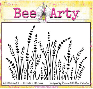 Bee Arty Stencil A6 - Golden Bloom - Scrap Of Your Life 