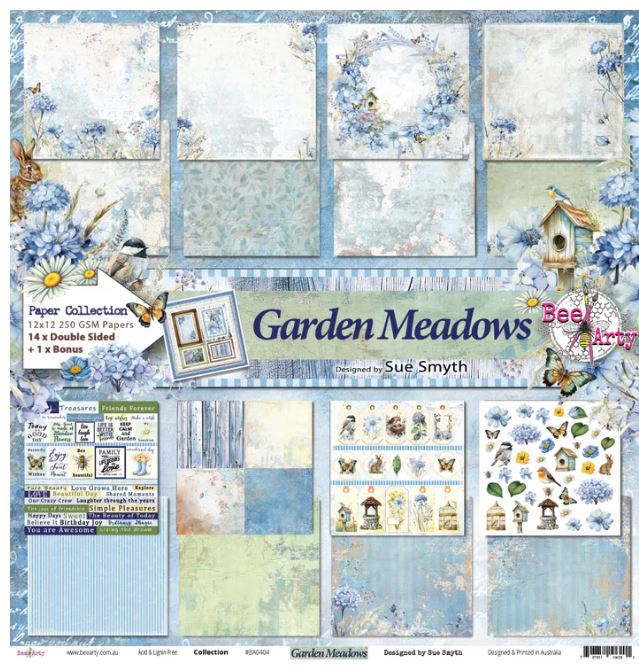 Bee Arty Garden Meadows Collection Paper Pack - Scrap Of Your Life 