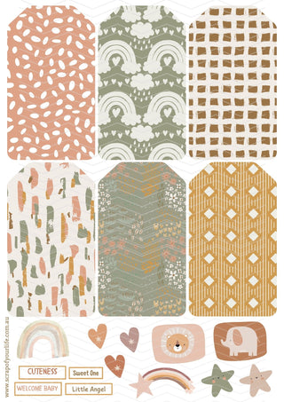 Cut-A-Part file - Boho Baby Tags - Scrap Of Your Life 