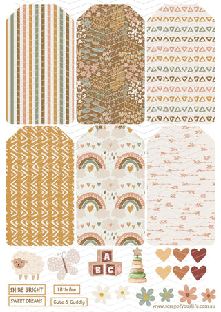 Cut-A-Part file - Boho Baby Tags - Scrap Of Your Life 