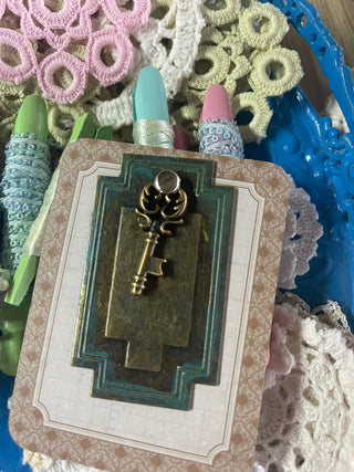 Metal Book Plates & Key #1 - Scrap Of Your Life 