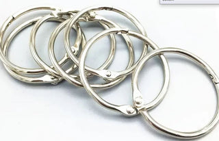 Silver Books Rings 1.50 inch - Scrap Of Your Life 