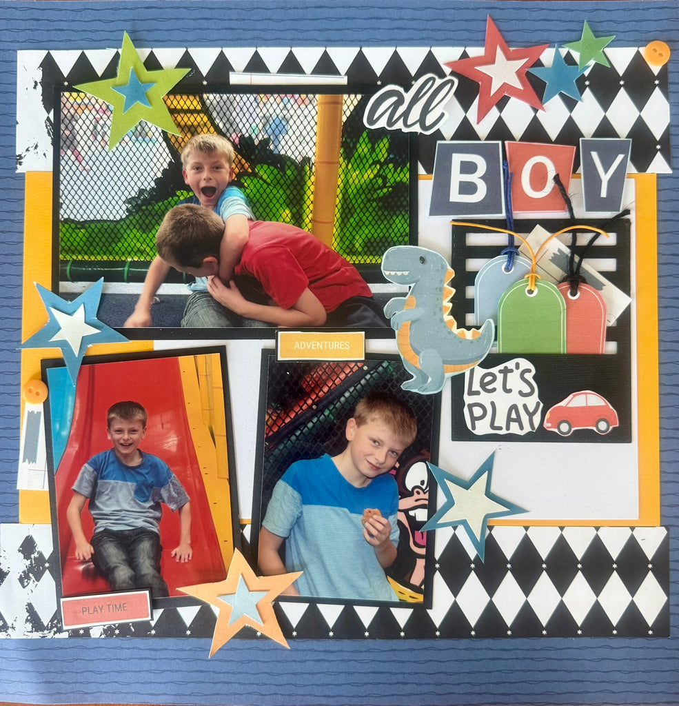 Scrapbooking Kit - All Boy - Scrap Of Your Life 