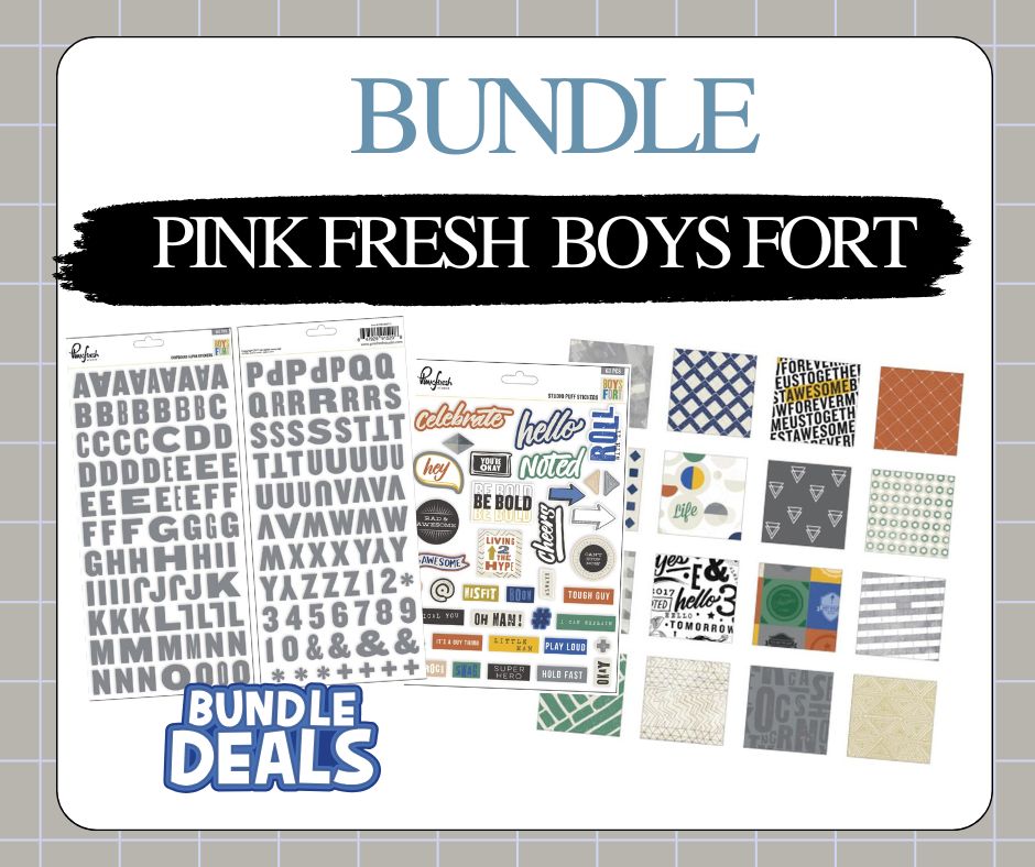 PinkFresh - Boys Fort Bundle - Scrap Of Your Life 