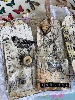 Kaisercraft - Secret Bird Society  - Black and White Rubons - Scrap Of Your Life 