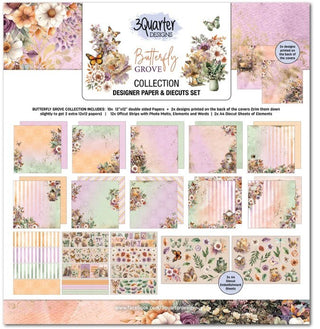 3 Quarter Designs Butterfly Grove 12x12 Collection