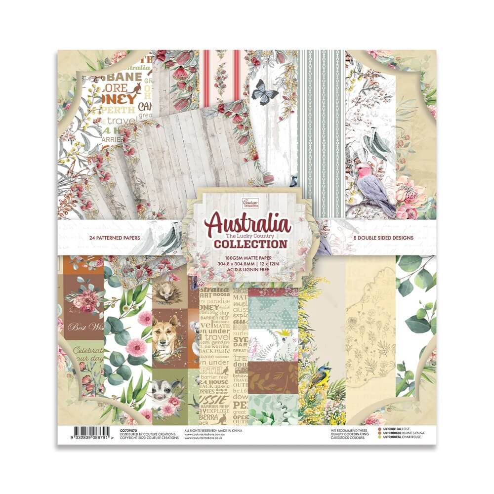 Couture Creations Collection Pack 12 x 12 -  Australia - The Lucky Country