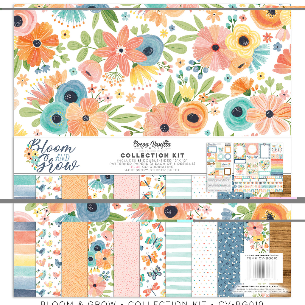 Cocoa Vanilla Bloom and Grow 12 x 12 Collection Pack