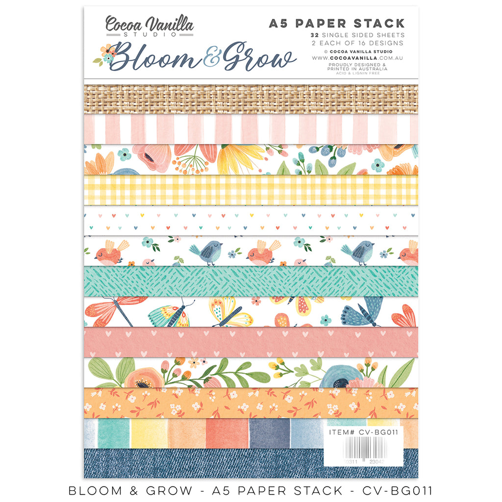 Cocoa Vanilla Bloom and Grow 6 x 8 Paper Pad