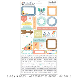 Cocoa Vanilla Bloom and Grow Accessory Stickers - Scrap Of Your Life 