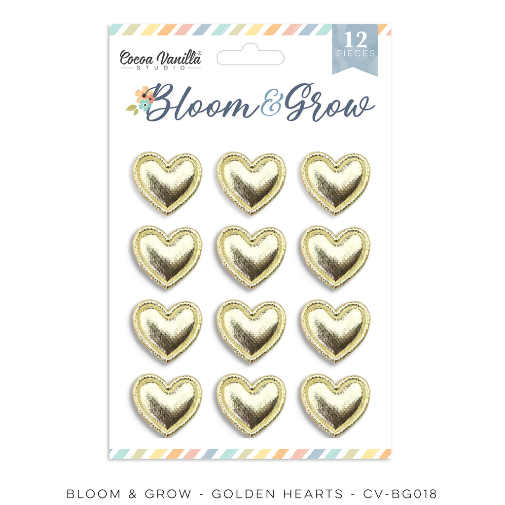 Cocoa Vanilla Bloom and Grow Golden Hearts