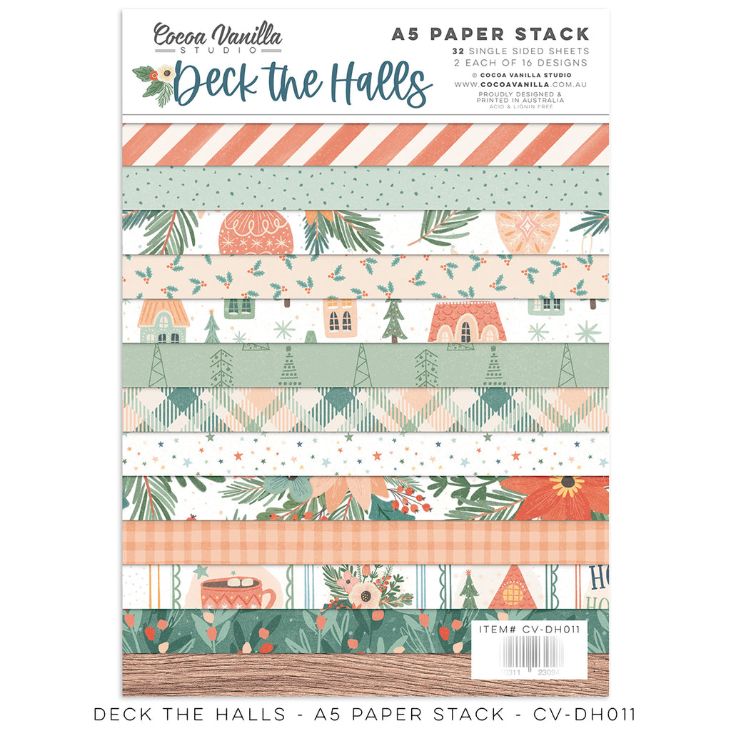 Cocoa Vanilla Deck the Halls 6 x 8 Paper Pad