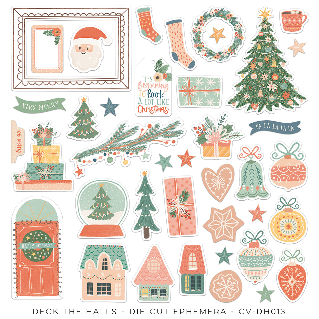 Cocoa Vanilla Deck the Halls Ephemera