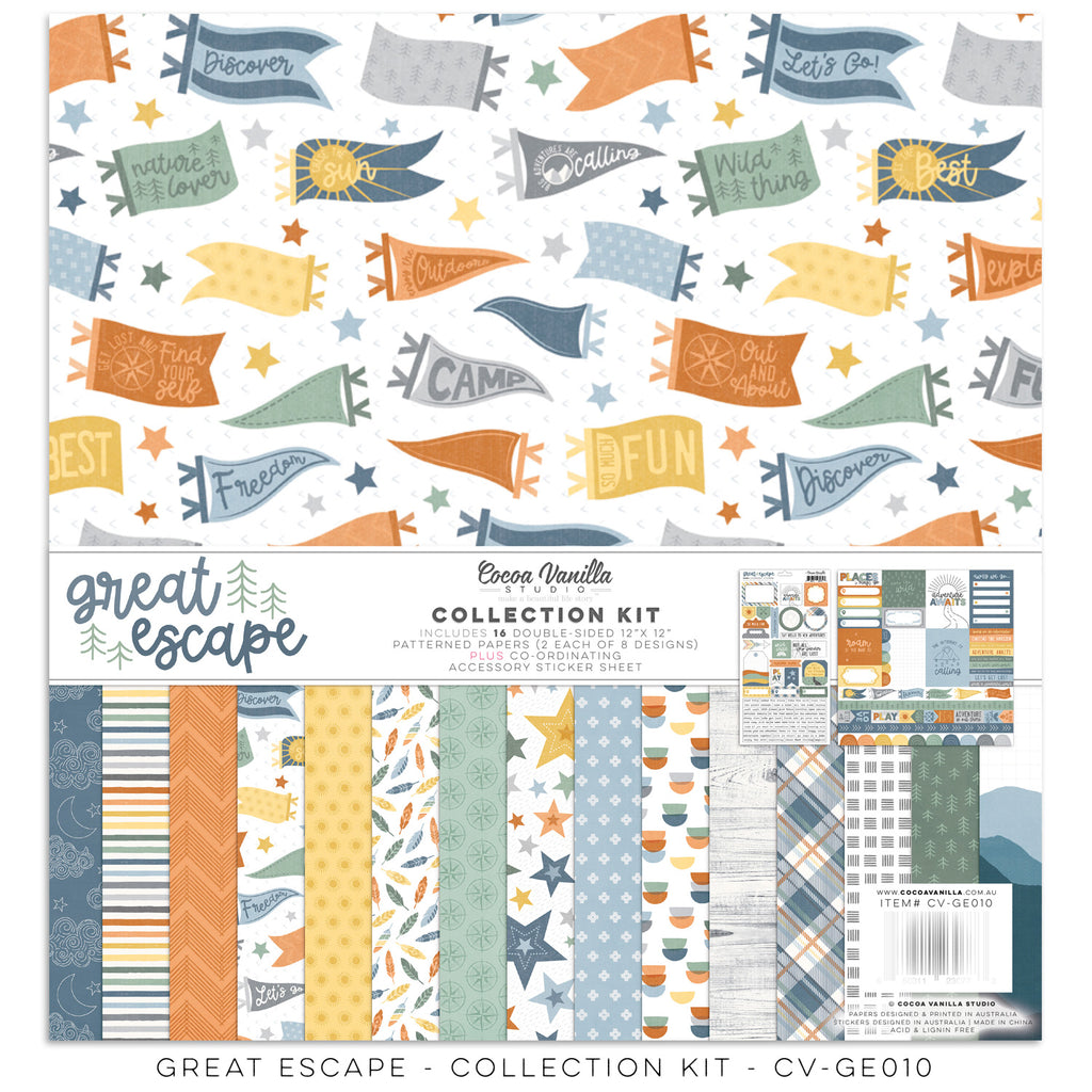 Cocoa Vanilla - 12" x 12" Collection Kit - Great Escape - Scrap Of Your Life 