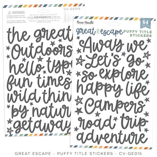 Cocoa Vanilla - Foam Titles - Great Escape - Scrap Of Your Life 