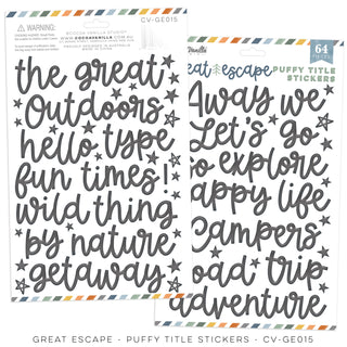 Cocoa Vanilla - Foam Titles - Great Escape - Scrap Of Your Life 