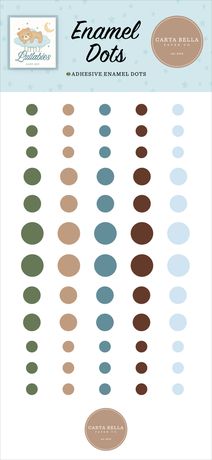 Carta Bella Little Lullabies Enamel Dots Baby Boy - Scrap Of Your Life 