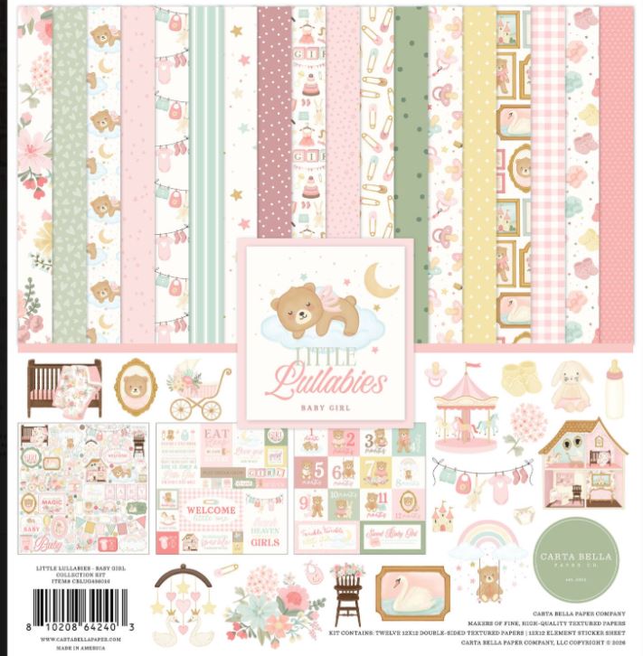 Carta Bella Little Lullabies 12x12 Collection Pack - Scrap Of Your Life 