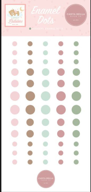 Carta Bella Little Lullabies Girl Enamel Dots - Scrap Of Your Life 
