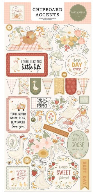 Carta Bella Silly Goose Chipboard  Accents