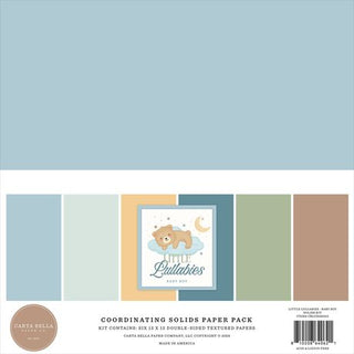 Carta Bella Little Lullabies Solids Collection Kit 12"X12" - Scrap Of Your Life 