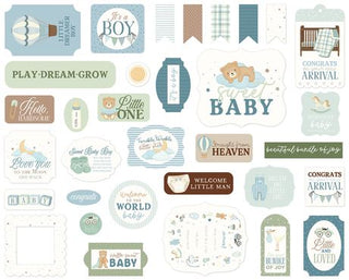Carta Bella Little Lullabies Ephemera Baby Boy - Scrap Of Your Life 