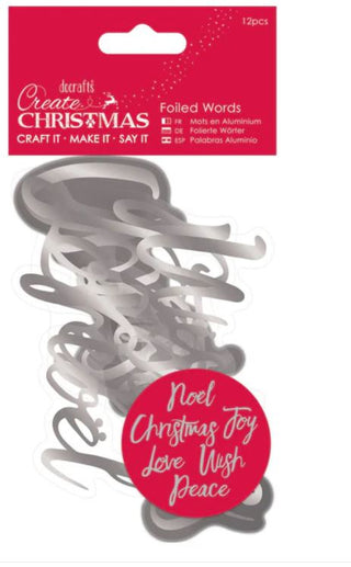 Do Crafts - Create Christmas Foiled Words - Silver - Scrap Of Your Life 