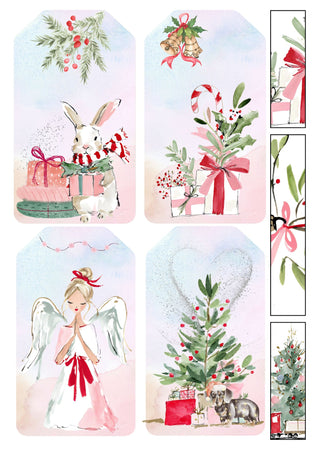 Printable - Christmas Whimsy Tags - Scrap Of Your Life 