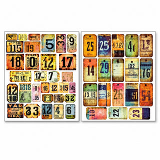 Ciao Bella Sticker Set 10/Pkg Scratched Labels