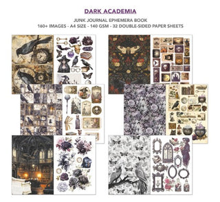 Ciao Bella Dark Academia- Junk Journal & Ephemera Book A4 32/Pkg
