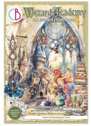 Ciao Bella Wizard Academy - Junk Journal & Ephemera Book A4 32/Pkg