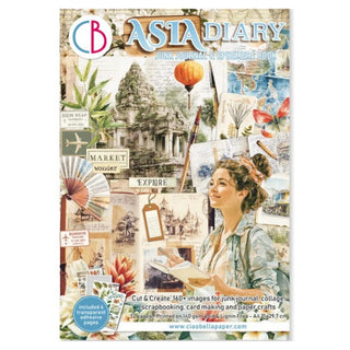 Ciao Bella Junk Journal & Ephemera Book Asia Diary A4 32/Pkg