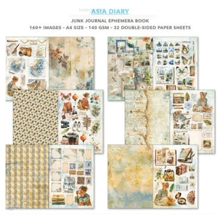 Ciao Bella Junk Journal & Ephemera Book Asia Diary A4 32/Pkg
