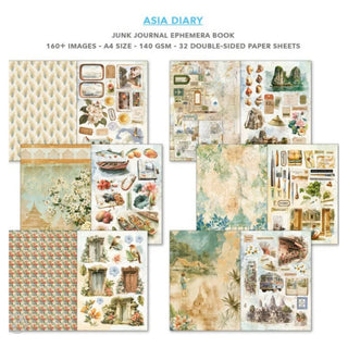 Ciao Bella Junk Journal & Ephemera Book Asia Diary A4 32/Pkg