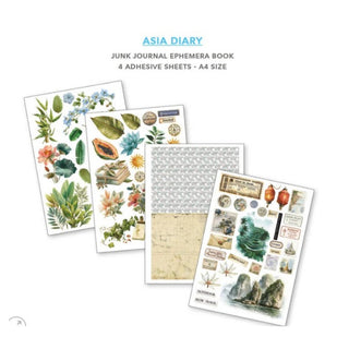 Ciao Bella Junk Journal & Ephemera Book Asia Diary A4 32/Pkg