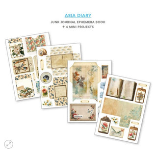Ciao Bella Junk Journal & Ephemera Book Asia Diary A4 32/Pkg