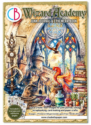 Ciao Bella Wizard Academy - Junk Journal & Ephemera Book A4 32/Pkg