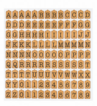 Hot Off The Press 12x12 Paper Tag Art Letters and Numbers