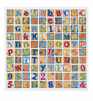 Hot Off The Press 12x12 Paper Paperclip Alphabet Tiles