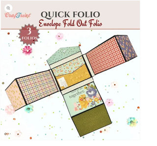 CrafTreat Scrapbook Blank Quick Folio- Envelope Fold Out Folio