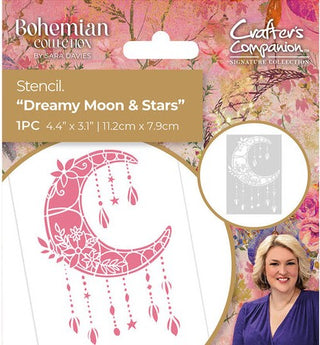 Crafter's Companion Bohemian Stencil Dreamy Moon & Stars - Scrap Of Your Life 
