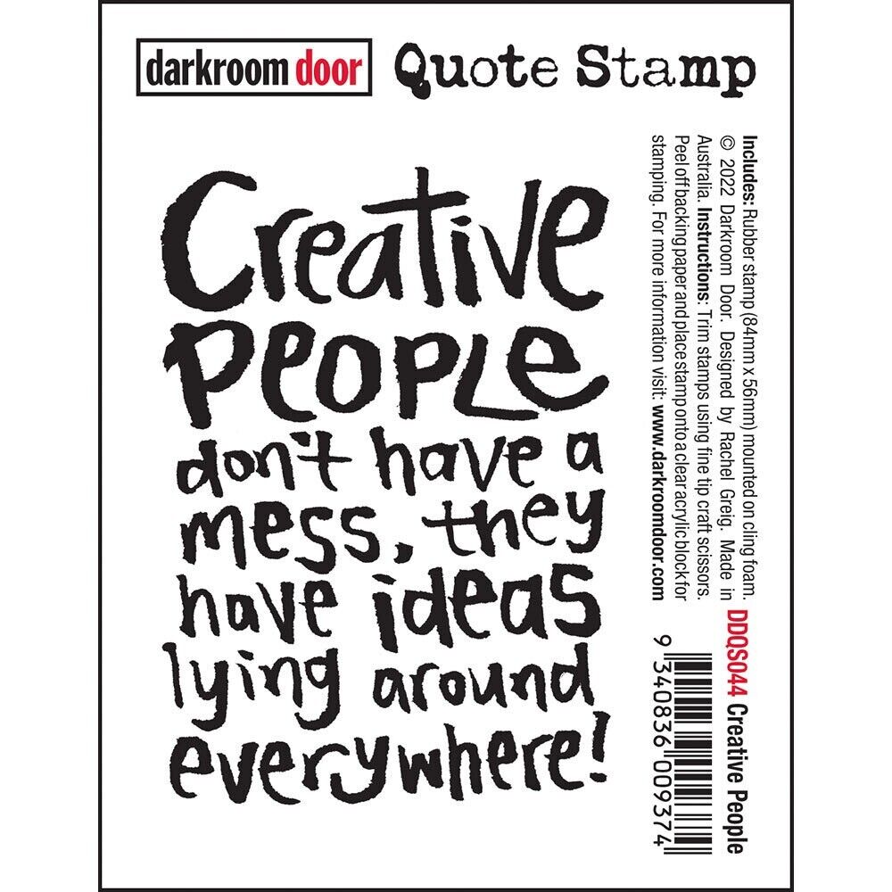 Darkroom Door - Quote Cling Stamp Creative People - Scrap Of Your Life 