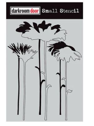 Darkroom Door - Tall Flower Stencil - Scrap Of Your Life 