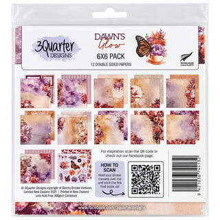 3 Quarter Designs Dawn's Glow 6 x 6 Paper pad