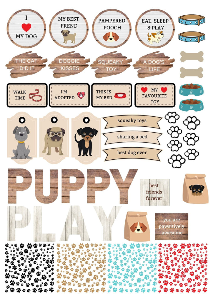 Printable - Dog Pawsitively Pawesome