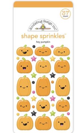 Doodlebug Sprinkles Adhesive Enamel Shapes - Hey Pumpkin - Scrap Of Your Life 